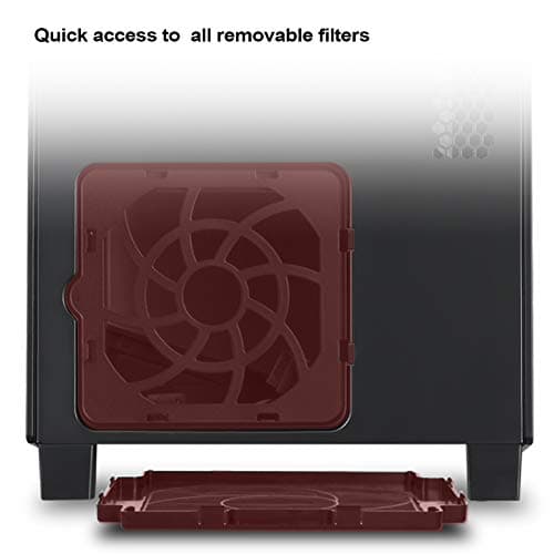 Silverstone Lucid LD03-AF Mini-ITX Tower Black with Tempered Glass Side Panel and USB 3.2 Gen 2 Type-C, USB 3.2 Gen 1 Type-A image