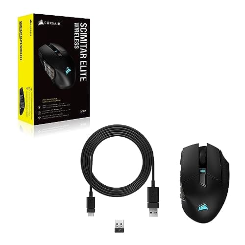Corsair Scimitar Elite Wireless MMO Wireless/Bluetooth/Wired Optical Mouse image