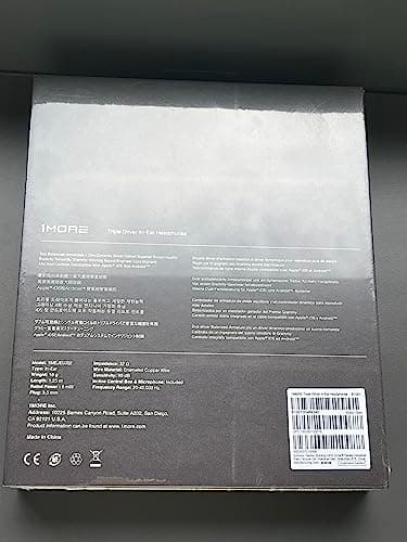 1MORE Triple Driver (Black/Gold) In-Ear Headphones with Microphone image