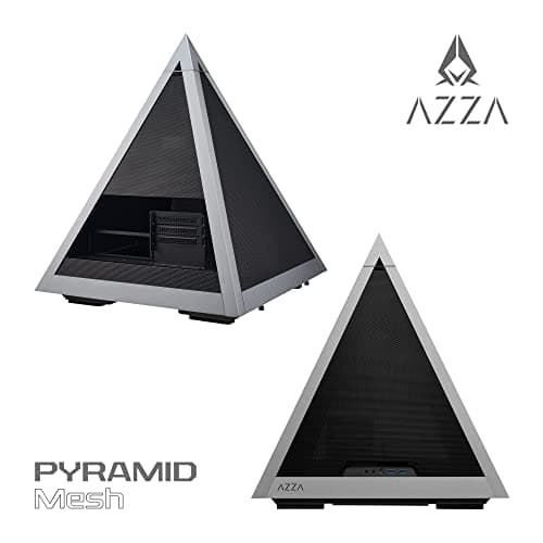 Azza Pyramid ATX Mid Tower Silver / Black Mesh Side Panel image
