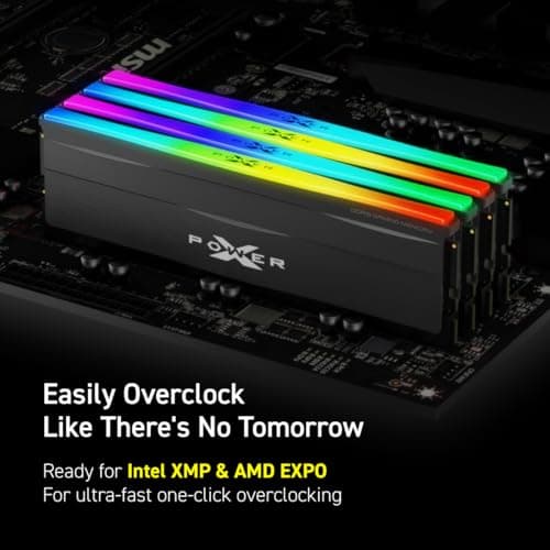 Silicon Power DDR5 32GB (2x16GB) Zenith RGB 6000MHz CL36 BLACK image