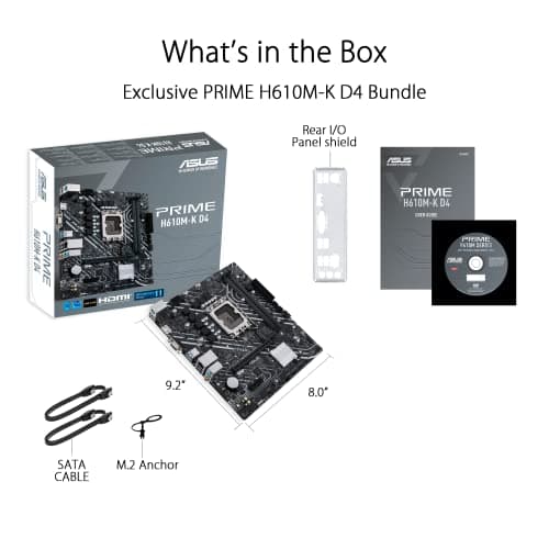 Asus H610 PRIME M-A WIFI D4 DDR4 Micro ATX image