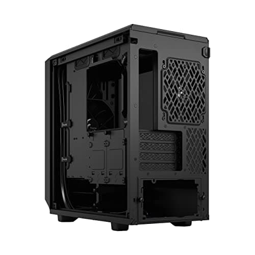 Fractal Design Meshify 2 Mini Micro ATX Mid Tower Black with Tinted Tempered Glass Side Panel and USB 3.2 Gen 2 Type-C USB 3.2 Gen 1 Type-A image