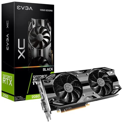 EVGA XC BLACK GeForce RTX 2060 12GB GDDR6 PCI Express 3.0 Video Cards 12G-P4-2261-KR image