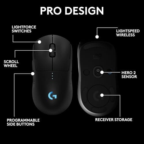 Logitech PRO 2 LIGHTSPEED Wired/Wireless Optical Gaming Mouse image