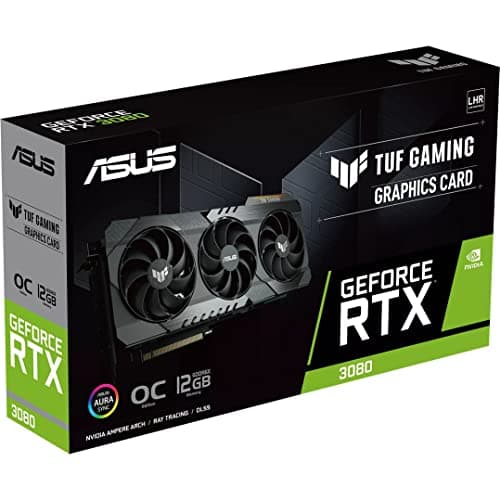 Asus TUF GAMING OC GeForce RTX 3080 12GB LHR 12GB GDDR6X Black / Silver image