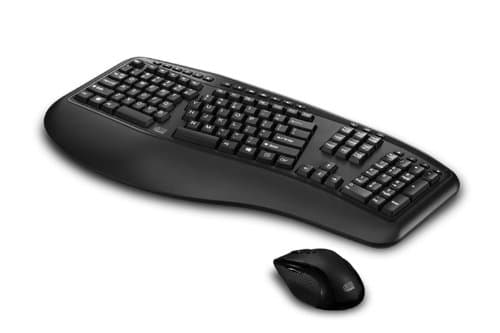 Adesso Tru-Form Media 1500 Wireless Ergonomic Keyboard With Laser Mouse image