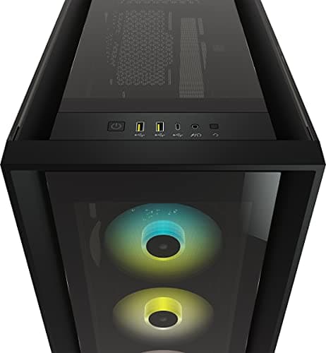 Corsair iCUE 5000X RGB ATX Mid Tower Black Tempered Glass Side Panel image