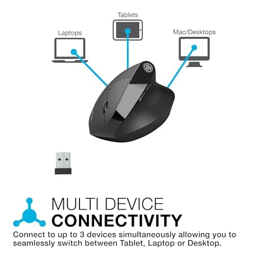 JLab JBuds Bluetooth Wired Wireless Optical Mouse image