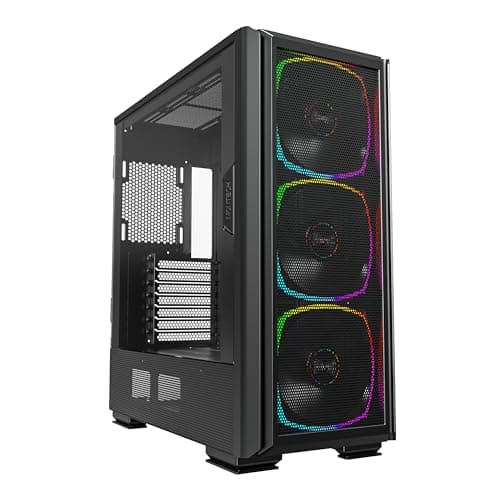 Montech SKY TWO GX ATX Mid Tower Black with Tempered Glass Side Panel and USB 3.2 Gen 2 Type-C, USB 3.2 Gen 1 Type-A image