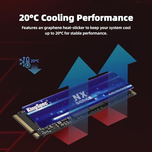 KingSpec NX-2280 1TB SSD M.2-2280 PCIe 3.0 NVMe image