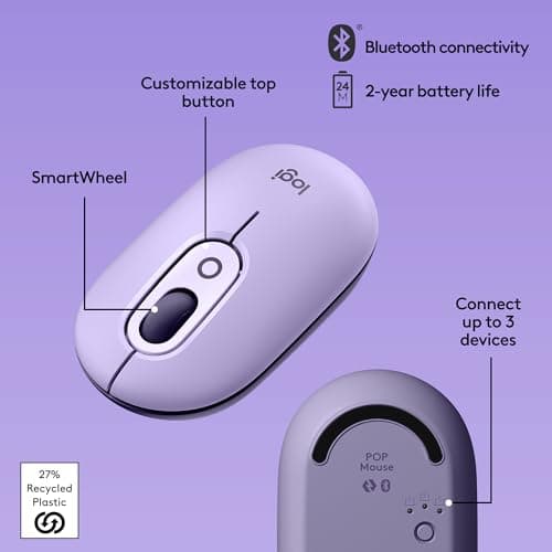 Logitech POP Cosmos Wireless/Bluetooth Optical Mouse image