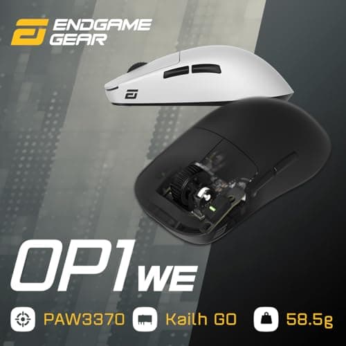 Endgame Gear OP1we White Wireless/Wired Optical Mouse image
