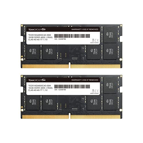 TEAMGROUP Elite Black SODIMM DDR5-4800 CL40 32GB (2x16GB) main image