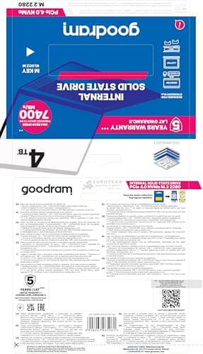 GOODRAM PX700 4TB SSD M.2 PCIe 4.0 NVMe image