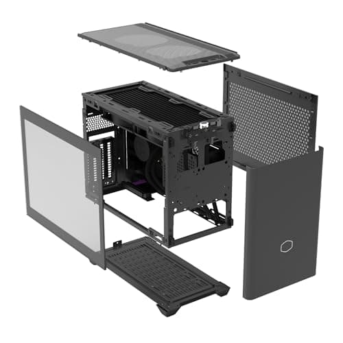 Cooler Master NR200P MAX UK Edition Mini-ITX Tower Black Tempered Glass image