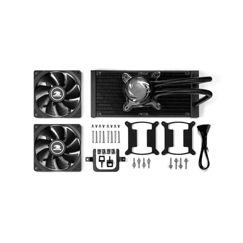iBuypower AW4 Water 240mm 65 CFM Black image