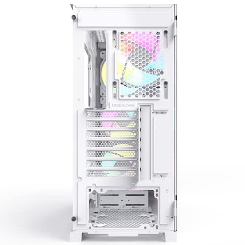 Montech AIR 1000 PREMIUM ATX Mid Tower White with Tempered Glass Side Panel, USB 3.2 Gen 1 Type-A, USB 2.0 Type-A image