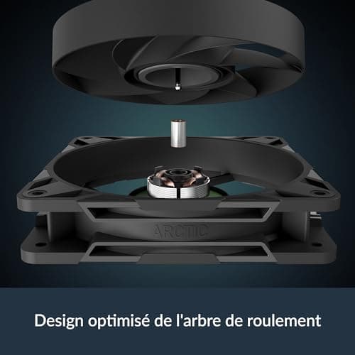 ARCTIC P12 Pro 120mm Black PWM 77 CFM 5-Pack image