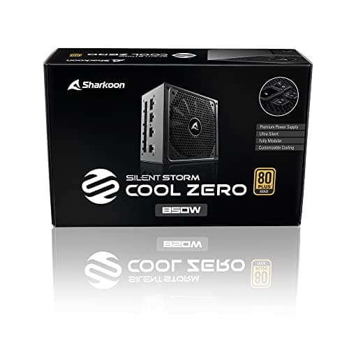 SHARKOON SilentStorm Cool Zero Black 850W Fully Modular 80+ Gold Certified image