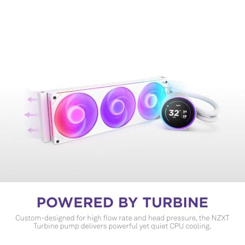 NZXT Kraken Elite 360 RGB (2024) Water 360mm RGB (2024) 75.12 CFM White image