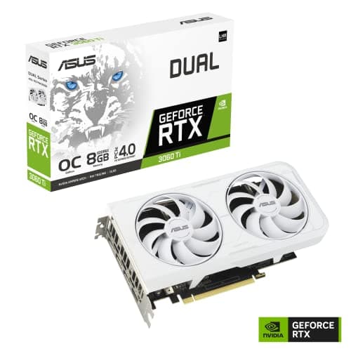 Asus DUAL OC GeForce RTX 3060 Ti 8GB GDDR6X White image