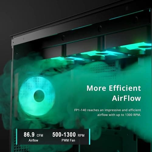 APNX FP1 140mm White Addressable RGB PWM 86.9 CFM 1-Pack image