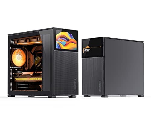 Jonsbo D41 ATX Mid Tower Black with Mesh Screen, Tempered Glass Side Panel, USB 3.2 Gen 2 Type-C, and USB 3.2 Gen 1 Type-A image