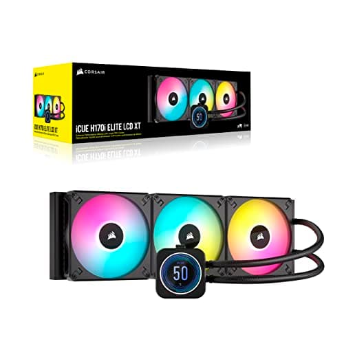Corsair iCUE H170i ELITE LCD XT Water 420mm Black image
