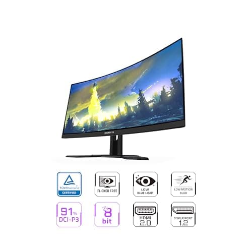 Gigabyte G27FC A 27" 1080p 170Hz VA Curved Monitor image