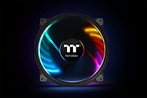 Thermaltake Riing Plus TT Premium Edition 200mm Black Addressable RGB PWM 117.96 CFM 1-Pack image