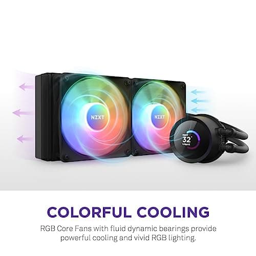 NZXT Kraken Water 280mm RGB 90.79 CFM Black image