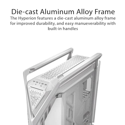  ASUS ROG Hyperion GR701 Tempered Glass eATX Full Tower Computer Case - White image