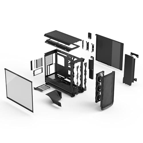 Fractal Design Meshify 3 XL Ambience Pro RGB ATX Full Tower Black Tinted Tempered Glass image