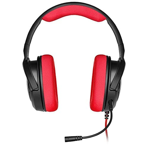 Corsair HS35 Closed Black / Red Gaming Headset image