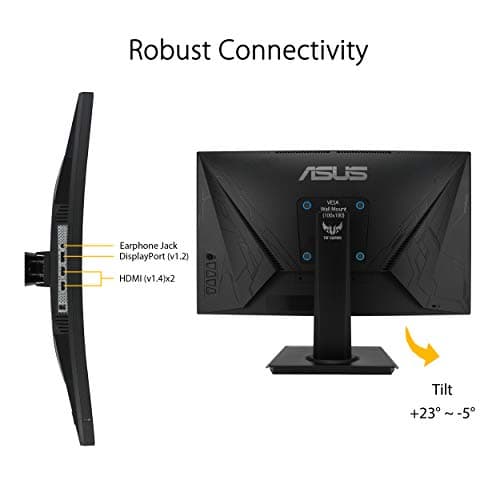 Asus TUF GAMING VG24VQE 23.6" 1080p 165Hz VA Curved Monitor image