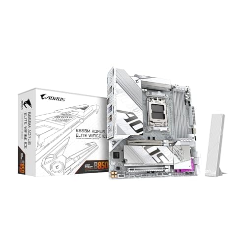 Gigabyte B850M AORUS ELITE WIFI6E ICE AM5 DDR5 Micro ATX image