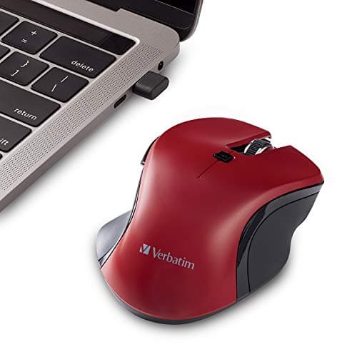 Verbatim 70246 Wireless Laser Red / Black Mouse image