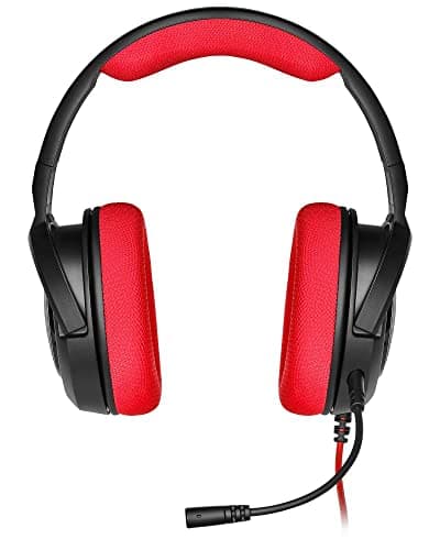 Corsair HS35 Closed Black / Red Gaming Headset image