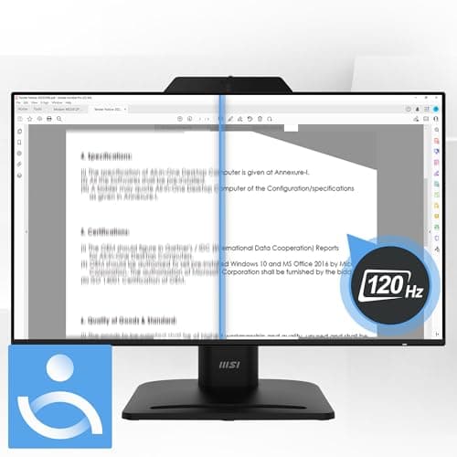 MSI PRO MP242PMG 24" 1080p 120Hz IPS Monitor image