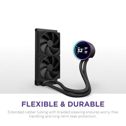 NZXT Kraken Elite 240 (2024) 73.47 CFM Water 240mm Black image