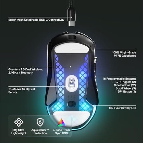 SteelSeries Aerox 9 Wireless Optical Gaming Mouse image