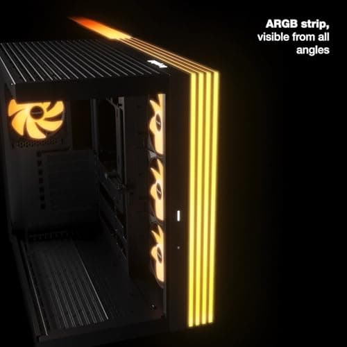 be quiet! Light Base 600 DX ATX Mid Tower Black with Tempered Glass Side Panel, USB 3.2 Gen 2 Type-C, USB 3.2 Gen 1 Type-A image