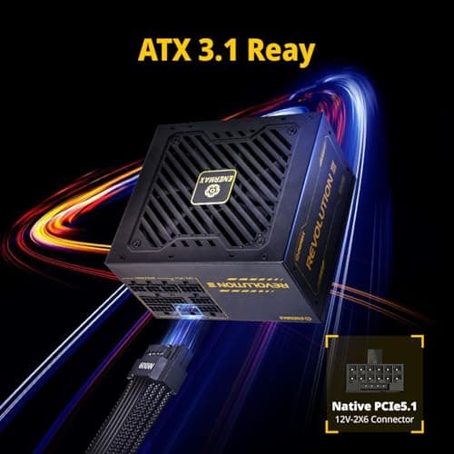 Enermax REVOLUTION III Black / Gold 850W Fully Modular 80+ Gold Certified image