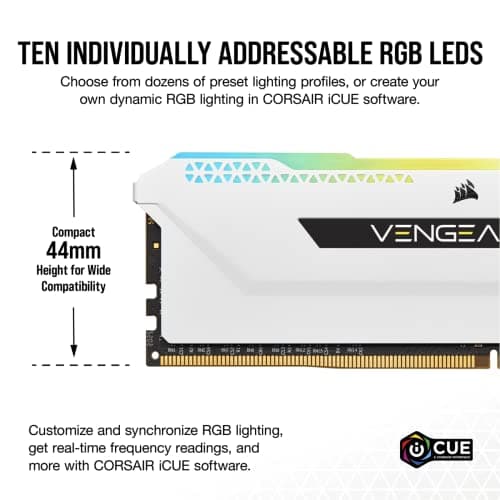 Corsair Vengeance RGB Pro SL White / Black DDR4-3600 CL18 32GB (2x16GB) image