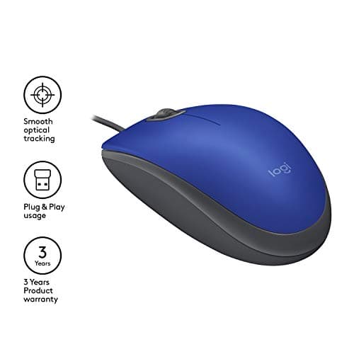 Logitech M110 Optical Wired Mouse image
