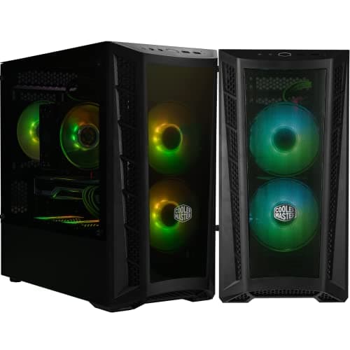Cooler Master MasterBox MB311L ARGB Micro ATX Mid Tower Black with ARGB, Tempered Glass Side Panel, and USB 3.2 Gen 1 Type-A image