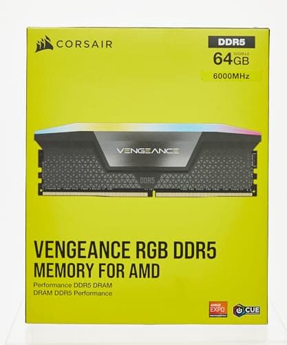 Corsair Vengeance RGB Black DDR5-6000 CL30 64GB (2x32GB) image