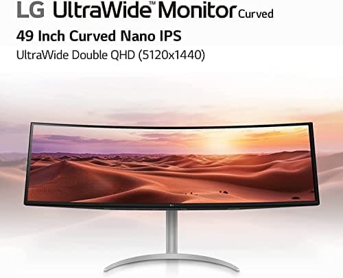 LG 49WQ95C-W 49" 5120x1440 144Hz Nano IPS Curved Monitor image