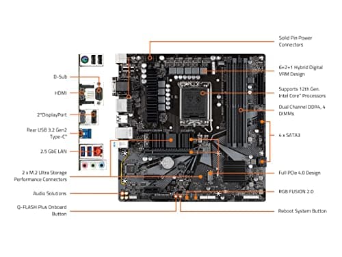 Gigabyte B660M DS3H DDR4 Micro ATX LGA1700 image